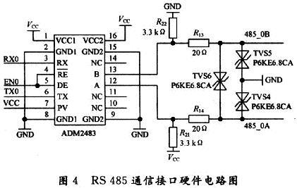 RS485通訊接口電路圖